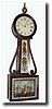 C.1840, H. Tifft, North Attleboro, MA., weight driven banjo clock.