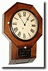 C.1870, Atkins Clock Co., Bristol, Conn., 8-day drop front octagon wall timepiece