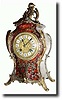 C.1885, French, Red Tortoise Shell mantel clock