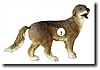 C.1865, German, Animated Panting Dog Clock with Wagging Tail