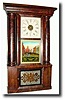 C.1845, Elisha Manross, Bristol, Conn. 8-day hollow column shelf clock.