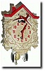 C.1935, Lux Clock Mfg Co., Waterbury, Conn., RUDLOPH wall clock