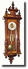 C.1915, German, 2-weight Regulator wall clock in the Alt Deutsch style,