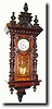 C.1920, German, Time and Strike Wall Regulator in a heavy Alt Deutsch style.