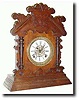 C.1900, Ansonia Clock Co., VALMA walnut cased cabinet clock