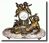 C.1900, French Figural Clock Nymphe Surprise