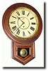 C.1910, Waterbury, Round Head Drop schoolhouse clock