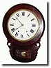 C.1880, Anglo-American Round Drop schoolhouse clock,