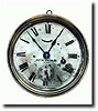 C.1909, Seth Thomas ENGINE LEVER ship's wall clock
