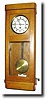 C.1920, German, Oak Cased wall regulator in an oak Art Deco style case