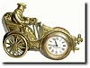 C.1920, English, Toby Baxter, 30 hour desk novelty clock in the form of a car and driver.