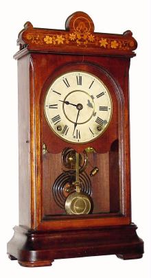 C.1884, Seth Thomas OREGON, 8-day, time and strike on cathedral gong. — Antique Clocks Price Guide