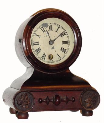 C.1875, New Haven "MEDAL" for Charles Roe, New York (his label on rear), 8-day timepiece. — Antique Clocks Price Guide