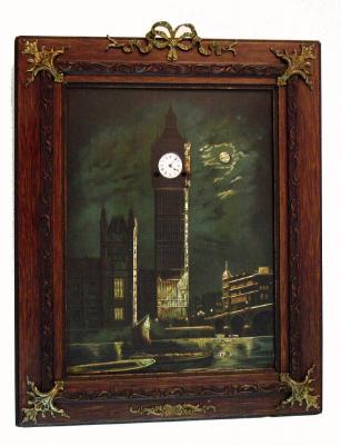 C.1920, English "Big Ben" Picture clock, — Antique Clocks Price Guide