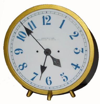C.1890 American Waltham Watch Co., 30-hour gas light timepiece. — Antique Clocks Price Guide