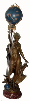 C.1890, French, La Paix, Large Swinging Arm clock, with restoration. — Antique Clocks Price Guide