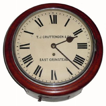 C.1890, English, 8-day fusee wall timepiece. — Antique Clocks Price Guide