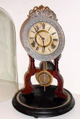 C.1878 F. Kroeber, "Crystal Palace", 8-day time/strike mantel clock. — Antique Clocks Price Guide