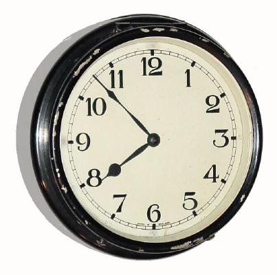 C.1910, English, 8-day Boiler room timepiece. — Antique Clocks Price Guide