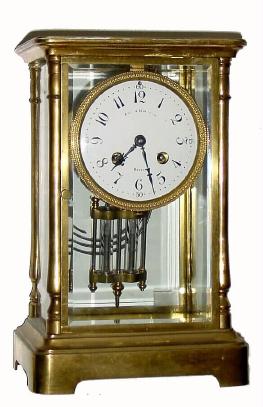 C.1900, French, Marti, Paris, 4-glass crystal regulator with mercury pendulum. — Antique Clocks Price Guide