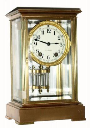 C.1910, Seth Thomas, EMPIRE, 4-glass crystal regulator, 8-day, with solid porcelain dial. — Antique Clocks Price Guide