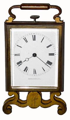 C.1840, Austrian, Marenzeller, qtr repeating strut clock for ladies night stand. — Antique Clocks Price Guide