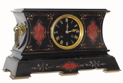 C.1900, French, Japy Freres, for Tiffany, 8-day time/strike marble mantel clock. — Antique Clocks Price Guide