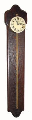 C.1955, German, Gravity Rack Clock, as-found, with bent pendulum rod. — Antique Clocks Price Guide