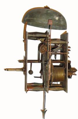Movement only: C.1870 Jn. Lumb, London, 8-day, weight driven, time/strike double dial brass clock movement. — Antique Clocks Price Guide