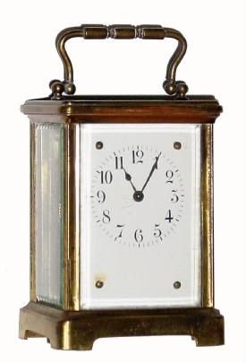 C.1900, French, 8-day carriage timepiece in poor condition. — Antique Clocks Price Guide