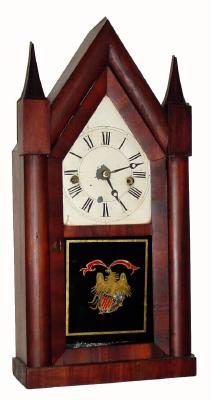 C.1845, Terry and Andrews, steeple clock, 30-hour time/strike. — Antique Clocks Price Guide