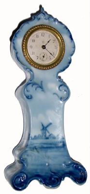 C.1900 Waterbury Clock Co., 30-hour porcelain timepiece. — Antique Clocks Price Guide