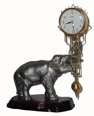 C.1970, Linden, 8-day swinger statue timepiece. — Antique Clocks Price Guide