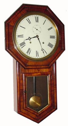 C.1880, E. N. Welch Mfg Co., "Verdi", 8-day time/strike wall clock. — Antique Clocks Price Guide