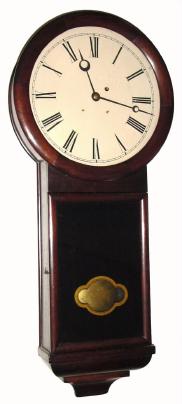 C.1865, David L. Williams, North Attleboro, MA, 8-day regulator/tavern timepiece. — Antique Clocks Price Guide