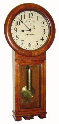 C.1910, Seth Thomas Clock Co., "Regulator No. 2", 8-day weight wall timepiece. — Antique Clocks Price Guide