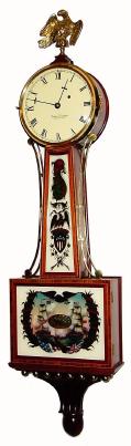 C.1998, Foster Campos, Pembroke, Mass, weight driven banjo. — Antique Clocks Price Guide