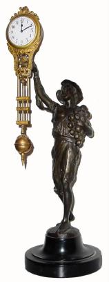 C.1905, German, Junghans, ONION BOY, swinging arm clock. — Antique Clocks Price Guide