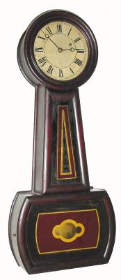C.1875, E Howard and Co., "Banjo No. 5" 8-day timepiece, iron weight. — Antique Clocks Price Guide