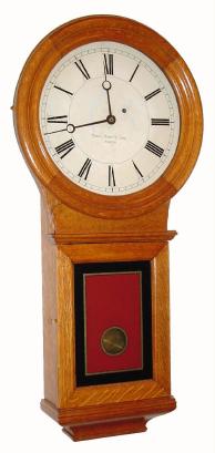 C.1895, Eastman Clock Co., Boston, 8-day weight office regulator timepiece, serial No. 565. — Antique Clocks Price Guide