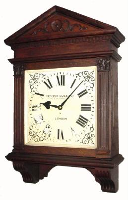 C.1890, English, Camerer, Cuss and Co., London, giant 8-day fusee wall timepiece. — Antique Clocks Price Guide