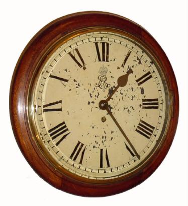 C.1910, English, fusee postal gallery timepiece, 8-day. — Antique Clocks Price Guide