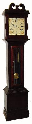 C.1905, Ithaca Tall Clock, Spring driven, 8-day time and gong strike in an oak case. — Antique Clocks Price Guide