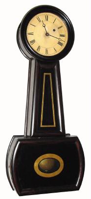 C.1850, Mass area banjo, probably a Howard and Davis No. 5, but neither dial nor movement are signed. — Antique Clocks Price Guide