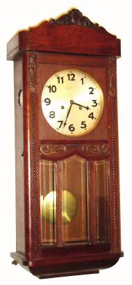 C.1920, German, Junghans Box clock, oak case with bim-bam strike, 8-day. — Antique Clocks Price Guide