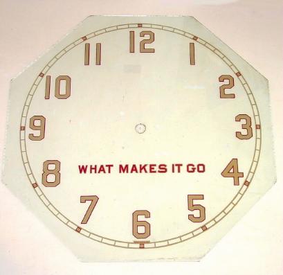Glass Dial Only, C.1900, Window timepiece. — Antique Clocks Price Guide