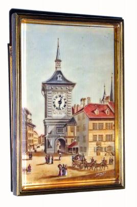 C.1915, Swiss, Novelty Desk Clock "La Tour de l'Horloge", as-found with broken set stem. — Antique Clocks Price Guide