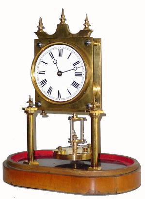 C.1890, German, Striking Year Clock, likely Jahresuhrenfabrik, now with another dome and base, serial No. 4758. — Antique Clocks Price Guide