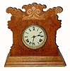 C.1904, Ansonia Clock Co., "Pulford", 8-day time/strike cabinet model mantel clock.