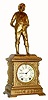 C.1909, Seth Thomas Clock Co. "Whistling Boy", 8-day time/strike figural mantel clock. 